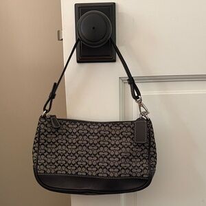 Coach Black and Gray Mini Bag
